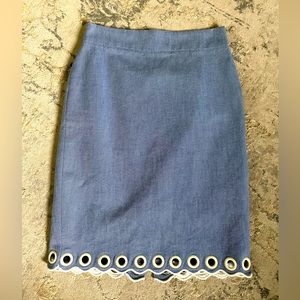 JCrew 00P Skirt w/ Grommet detail